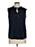 Calvin Klein Blue Sleeveless Blouse Size M - photo 1