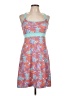 Lola Print Orange Cocktail Dress Size L - photo 1