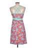 Lola Print Orange Cocktail Dress Size L - photo 2