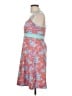 Lola Print Orange Cocktail Dress Size L - photo 5