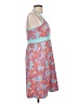 Lola Print Orange Cocktail Dress Size L - photo 4