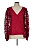 Willow & Root Burgundy Long Sleeve Blouse Size L - photo 1