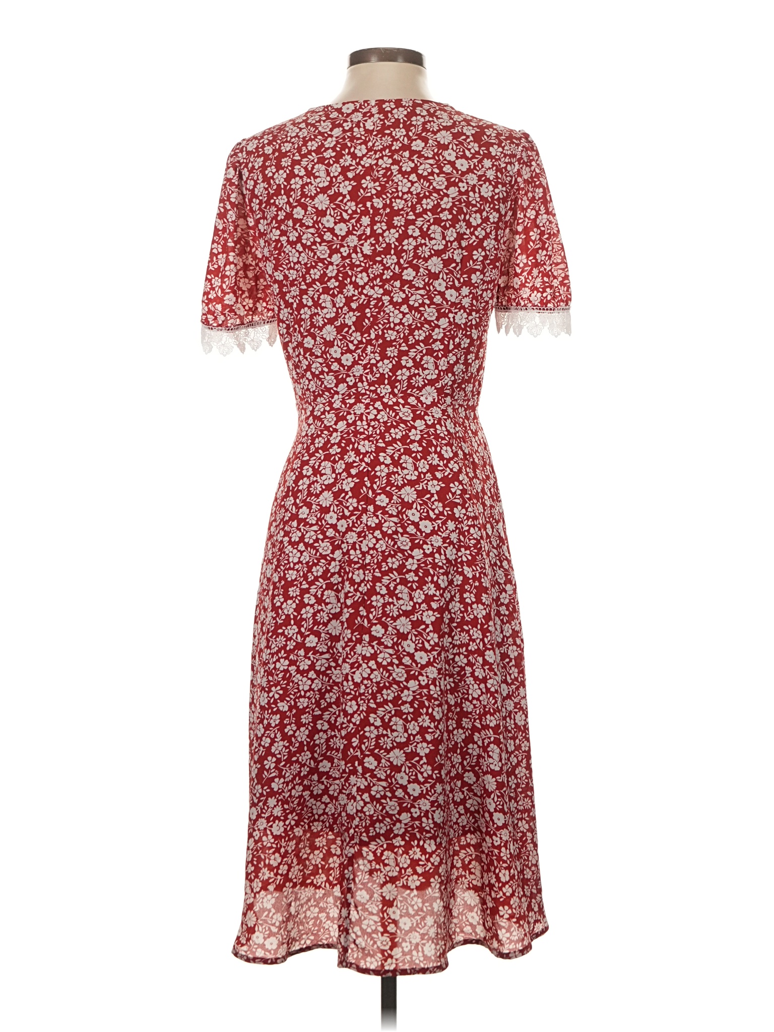 strapless open back dress Fiona Cotton Midi Dress. Simple Retro Womenswear Daily-Vintage Inspired Fashion, White / L