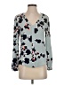 Sunny Girl 100% Polyester Blue Long Sleeve Blouse Size XS - photo 1