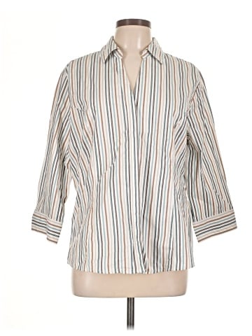 Riders by Lee 3/4 Sleeve Button-Down Shirt (view 1)