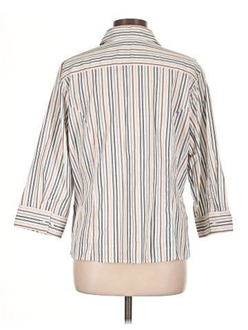 Riders by Lee 3/4 Sleeve Button-Down Shirt (view 2)