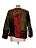 Alex Kin 100% Polyester Print Burgundy Red Jacket Size L (estimated) - photo 2