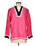 Talbots 100% Linen Pink Long Sleeve Blouse Size S - photo 1