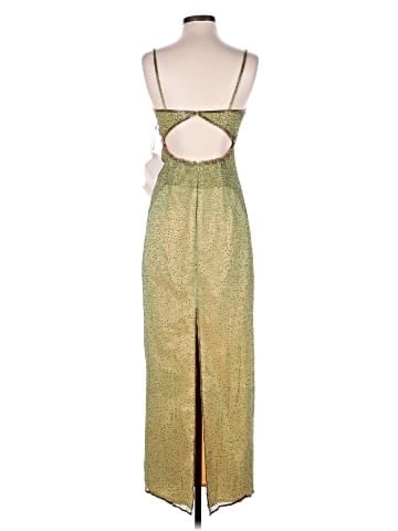 slim fit dress slacks Evaleight Knit Dress in Gold