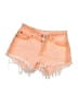 Levi's 100% Cotton Orange Denim Shorts Size 24 waist - photo 1