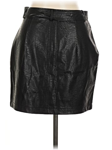 Stella Luce Faux Leather Skirt (view 2)