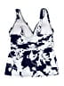 Lands' End Floral Blue One Piece Swimsuit Size S - photo 2