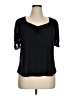 Alison Andrews Black Short Sleeve Blouse Size 1X - photo 1