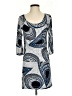 BCBGMAXAZRIA Graphic Blue Cocktail Dress Size XS - photo 1