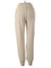 feat Solid Tan Casual Pants Size M - photo 2