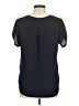 Meraki 100% Polyester Black Short Sleeve Blouse Size M - photo 2