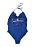 Assorted Brands Solid Blue One Piece Swimsuit Size 10 - photo 2
