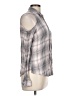 Maurices 100% Rayon Plaid Gray Sleeveless Button-Down Shirt Size L - photo 4