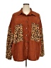 Shein Curve 100% Polyester Animal Print Brown Jacket Size 18 Plus (3) - photo 1
