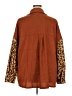 Shein Curve 100% Polyester Animal Print Brown Jacket Size 18 Plus (3) - photo 2