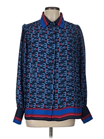 Eva Mendes by New York & Company Long Sleeve Blouse (view 1)