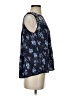 One September 100% Cotton Blue Sleeveless Blouse Size S - photo 4