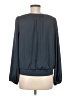 Ann Taylor LOFT Outlet 100% Polyester Gray Long Sleeve Blouse Size M - photo 2
