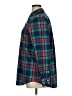 Vineyard Vines Performance 100% Polyester Plaid Green Long Sleeve Blouse Size 14 - photo 5