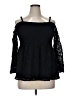 Torrid Black 3/4 Sleeve Top Size 1X Plus (1) - photo 1