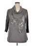 Carole Little Silver 3/4 Sleeve Top Size 1X - photo 1
