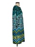 Assorted Brands Print Teal Casual Dress Size S - photo 4