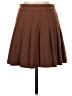 Sun-deh Solid Brown Formal Skirt Size 4 - photo 1