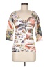 Last Tango Silver 3/4 Sleeve Top Size Med - Lg - photo 1