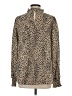 Jodifl 100% Polyester Animal Print Gold Long Sleeve Blouse Size S - photo 2