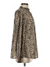 Jodifl 100% Polyester Animal Print Gold Long Sleeve Blouse Size S - photo 4