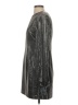 H&M Metallic Silver Cocktail Dress Size S - photo 5