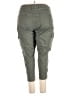 Boutique + Solid Green Cargo Pants Size 22W - photo 2
