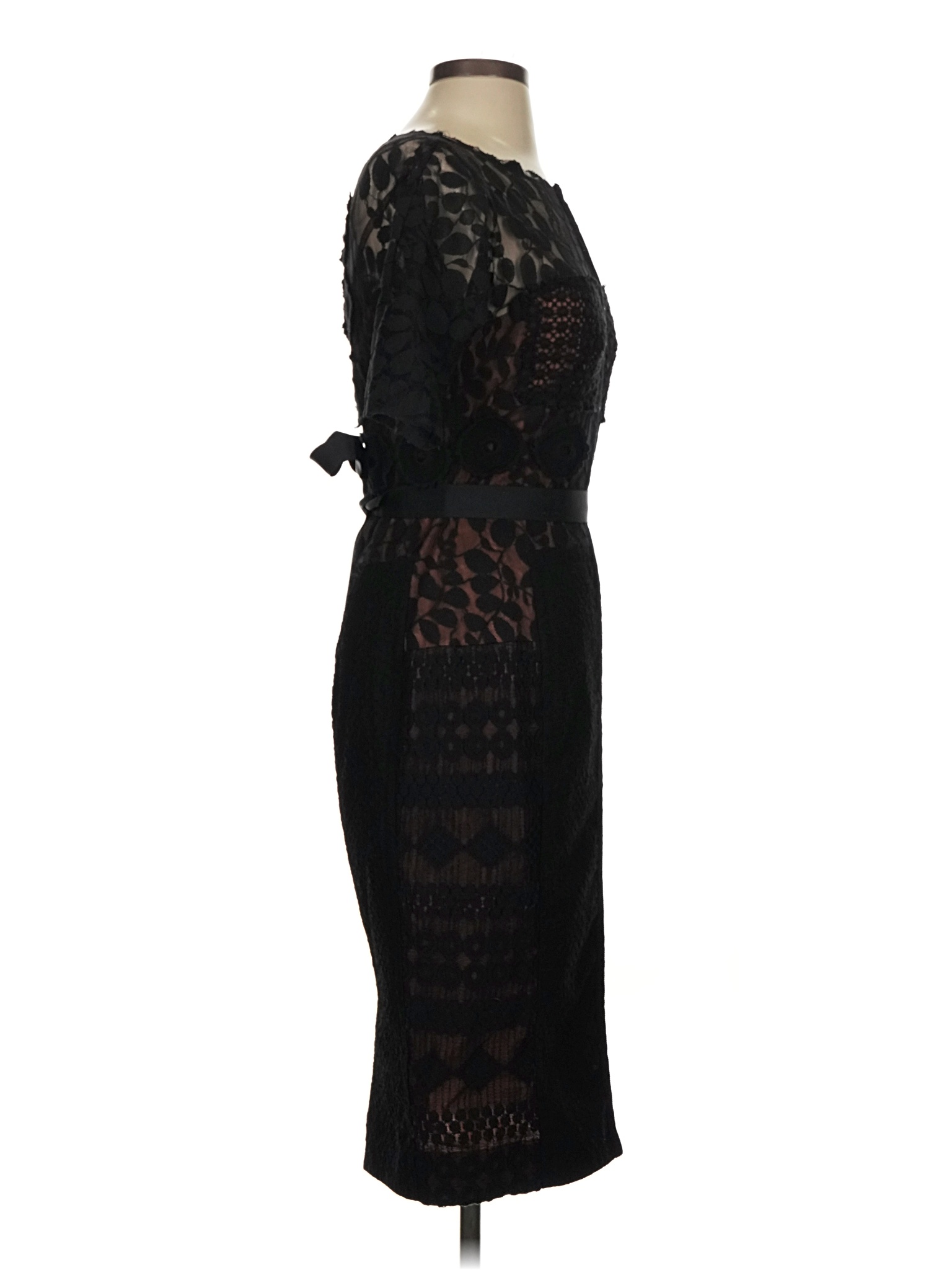 byron lars black lace dress NWT! Anthropologie Beguile Byron Lars Mona Black Lace Button Front Dress 00P