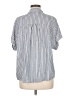 Splendid Stripes Gray Short Sleeve Button-Down Shirt Size M - photo 2