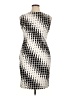 Nine West Graphic Silver Cocktail Dress Size 14 - photo 2