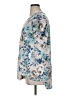 Amaryllis 100% Polyester Floral Blue Short Sleeve T-Shirt Size XL - photo 5
