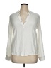 Guess Ivory Long Sleeve Blouse Size XL - photo 1