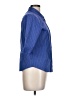 Express Blue 3/4 Sleeve Button-Down Shirt Size 11 - 12 - photo 4