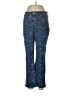 NYDJ Animal Print Blue Jeans Size 12 - photo 1