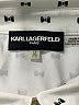 Karl Lagerfeld Paris 100% Polyester Print Silver Long Sleeve Blouse Size 1X - photo 7