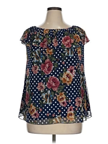 Rainbow Short Sleeve Blouse (view 1)