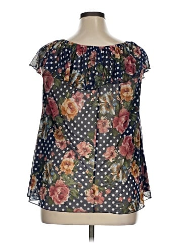 Rainbow Short Sleeve Blouse (view 2)