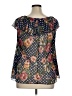 Rainbow Blue Short Sleeve Blouse Size 1X (estimated) - photo 2