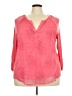 RXB Pink 3/4 Sleeve Blouse Size 3X - photo 1