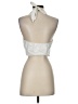 Shein 100% Cotton Ivory Silver Tank Top Size 4 - photo 2